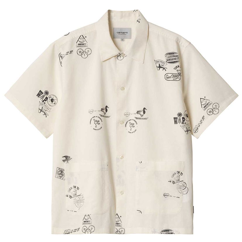 Skjorta Carhartt WIP Stamp Shirt Beige | I033689-2MAXX