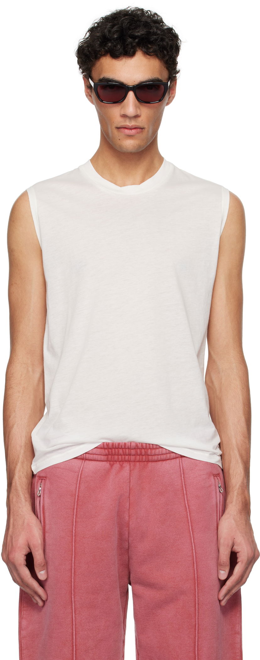 Linne OUR LEGACY OUR LEGACY Breathe Tank Top Vit | M2256BWH