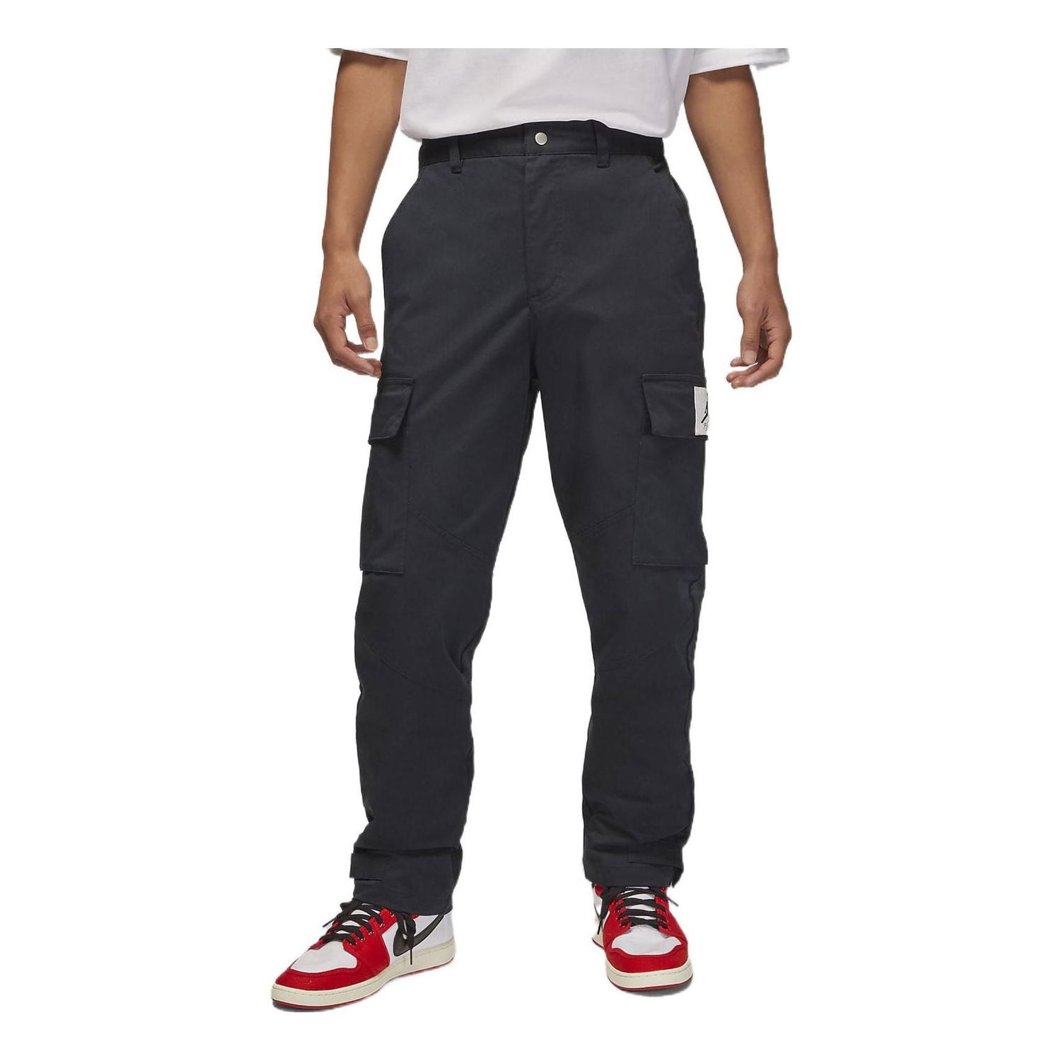 Cargo byxor Jordan Jordan Button Closure Casual Pants Svart | DQ7343-010, 0