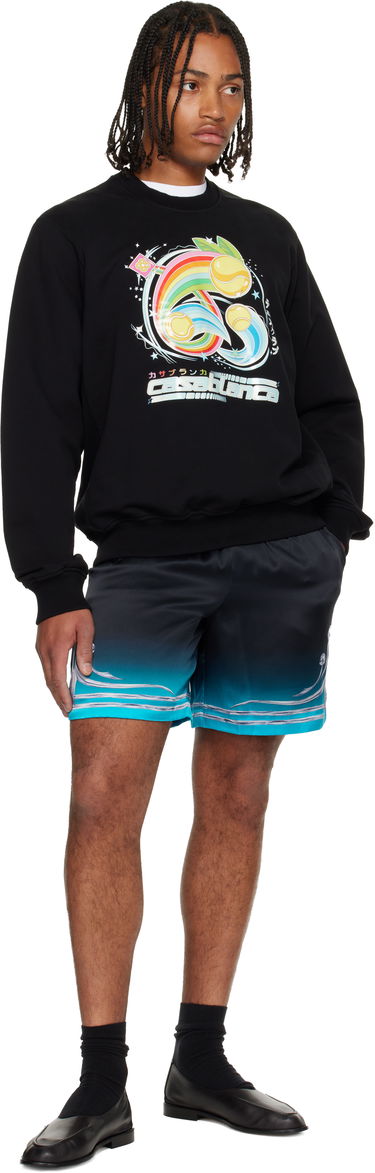 Sweatshirt Casablanca Casablanca Manga Tennis Ball Sweatshirt Svart | M-AW25-JTP-293-02, 3