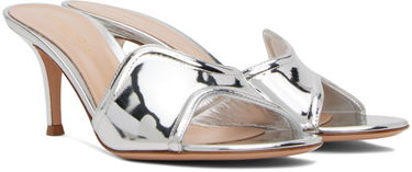 Sneakers och skor Gianvito Rossi Lucrezia 70 Metallic Leather Heeled Sandals Metallisk | G15070.70RIC.MET, 3