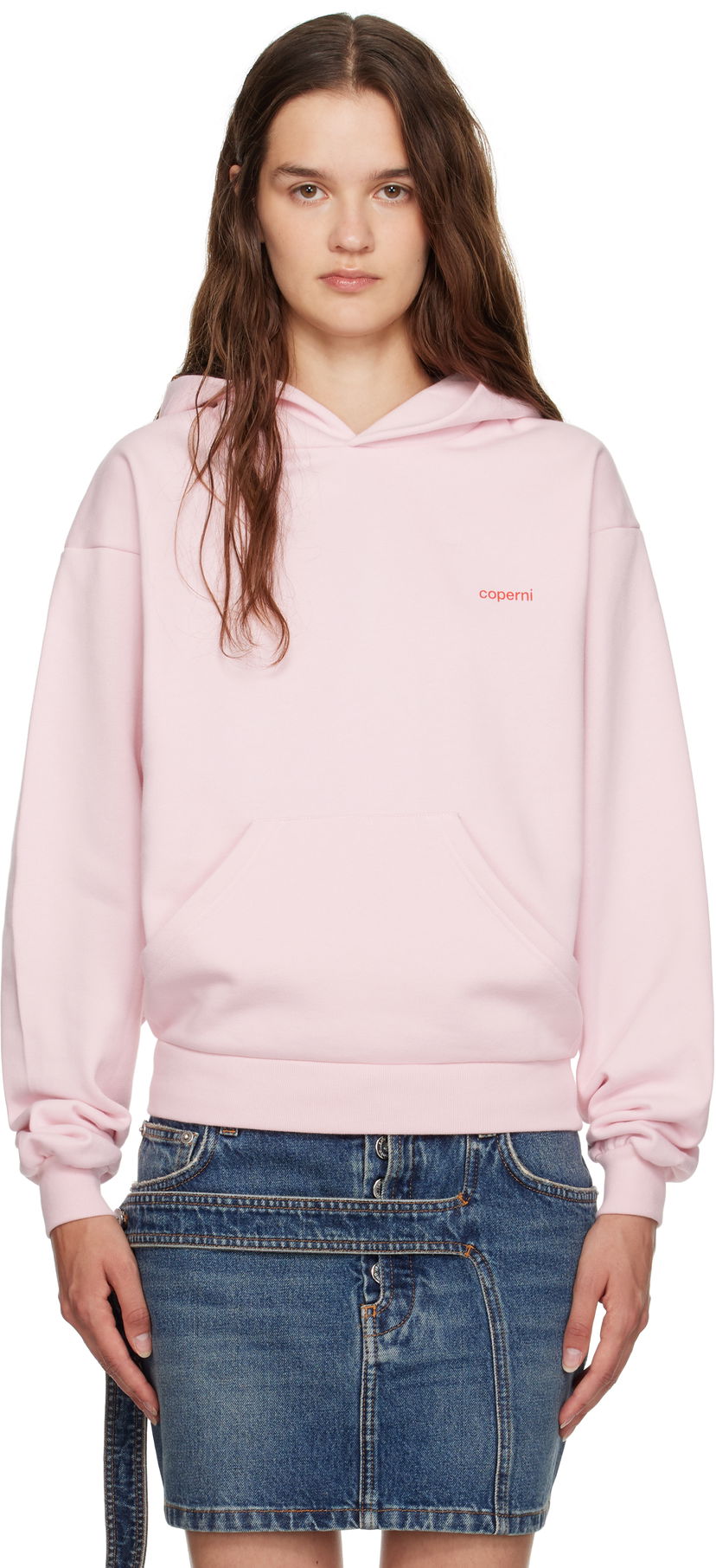 Sweatshirt Coperni Coperni Logo Hoodie Rosa | COPJS15F5035