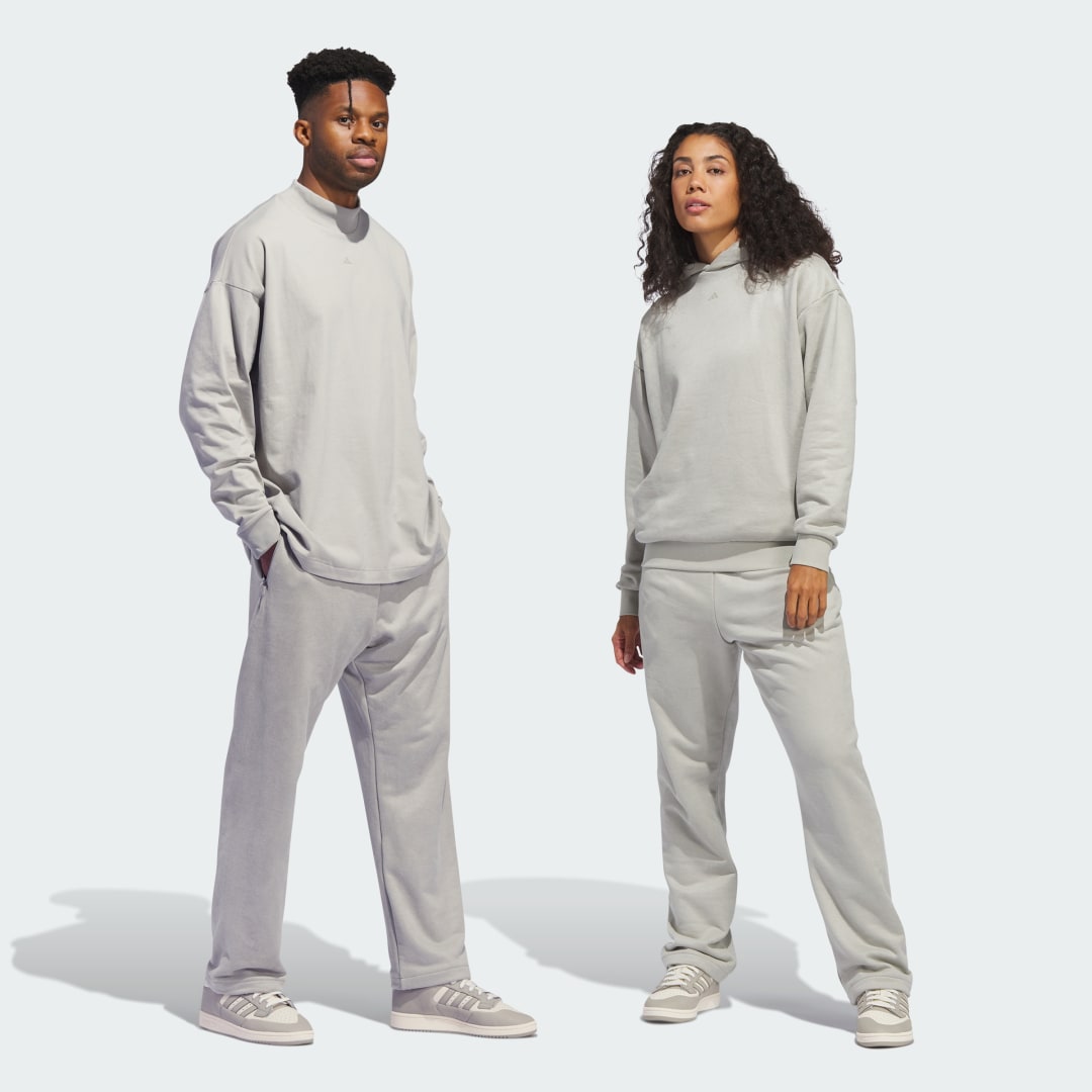 Byxor och jeans adidas Performance Basketball Sueded Grå | IN7710, 1