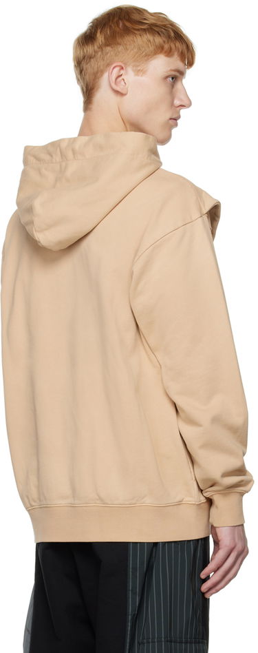 Sweatshirt Feng Chen Wang Feng Chen Wang Paneled Hoodie Beige | FMF14HD04, 2