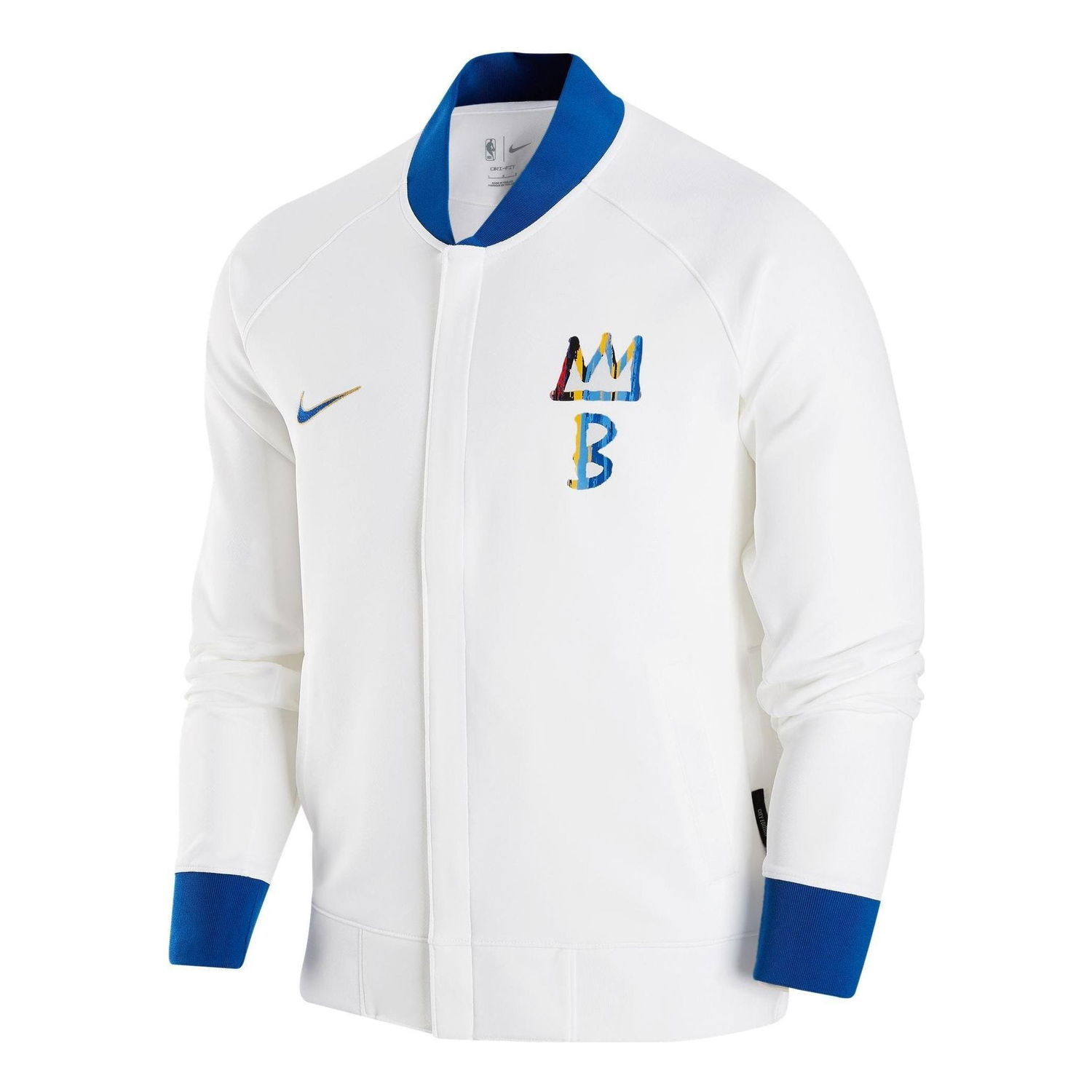 Bomberjacka Nike Brooklyn Nets City Edition Showtime Thermaflex Full-zip Jacket Vit | DR2197-100, 0