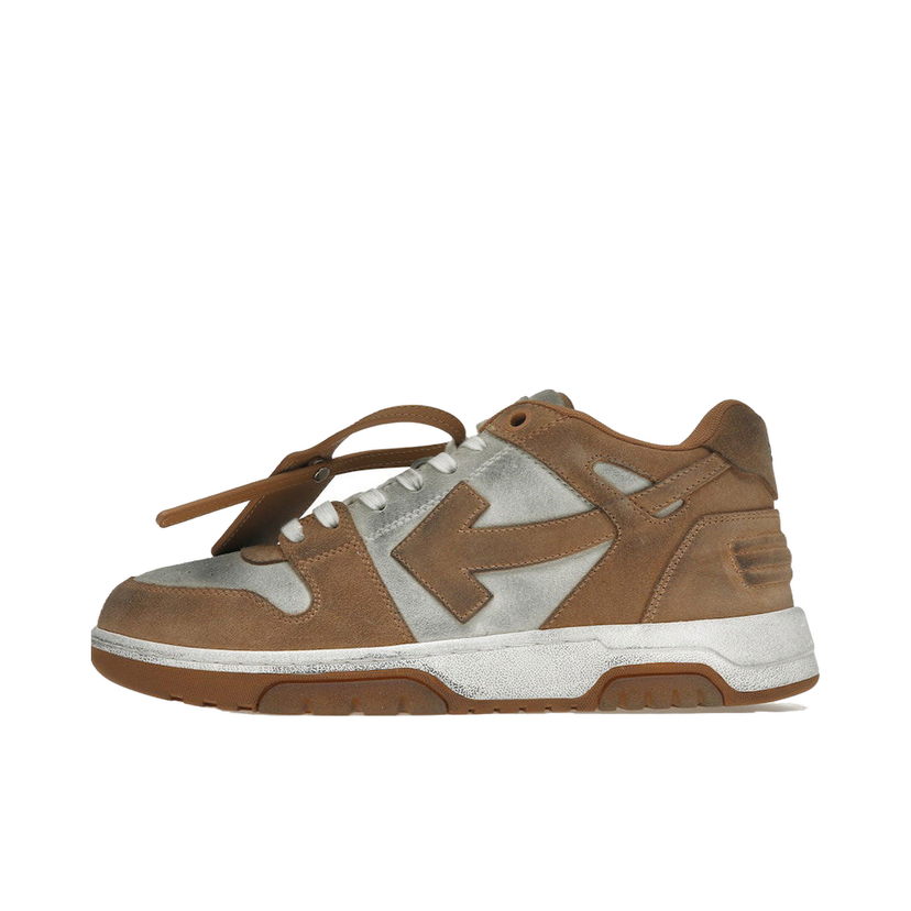 Sneakers och skor Off-White Out Of Office "OOO" Low Tops Distressed Brown White Brun | OMIA189S22LEA0080174