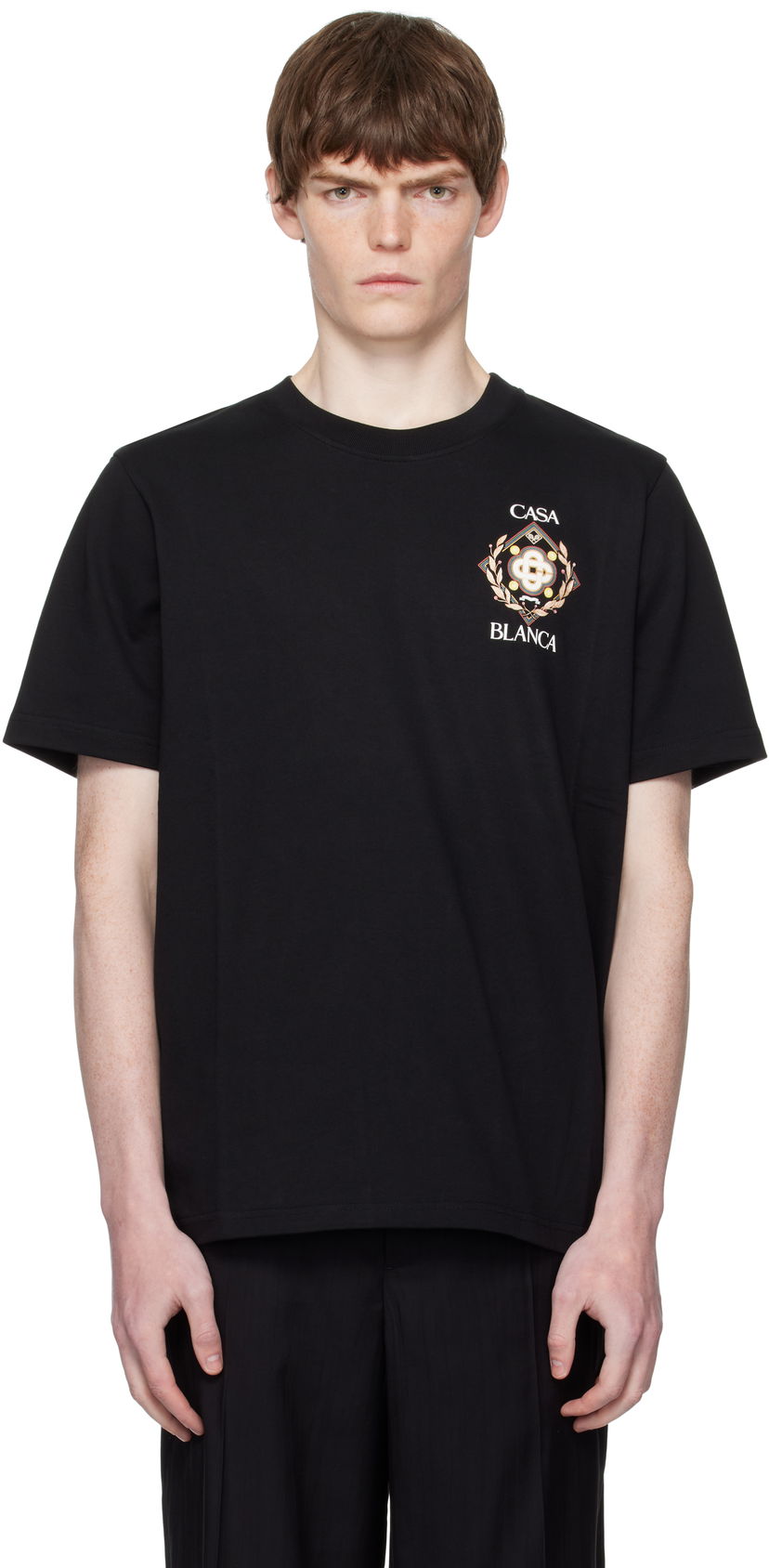 T-shirt Casablanca Casablanca Tennis Club Icon T-Shirt Svart | MPF25-JTS-001-12-EX