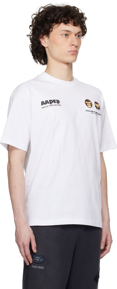T-shirt AAPE by A Bathing Ape AAPE by A Bathing Ape 'AAPER' Basic T-Shirt Vit | AAPTEM1675XXNWHX, 1