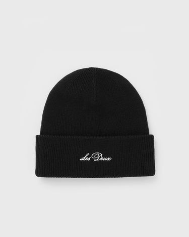Mössa Les Deux Wayne Embroidered Beanie Svart | 1000673-100, 2