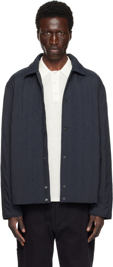 Jacka rag & bone Maxwell Quilted Button-Up Jacket Svart | MBW24H2007XWML, 0