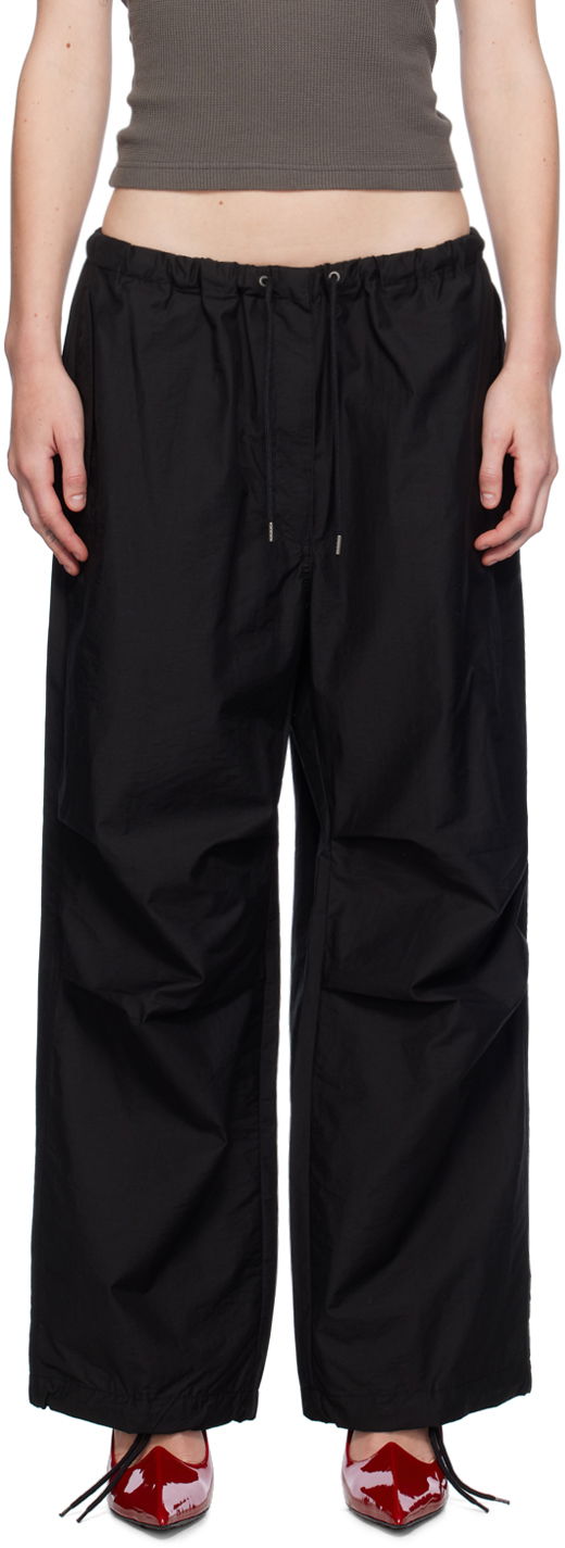 Byxor Acne Studios Relaxed-Fit Trousers Svart | AK0824-