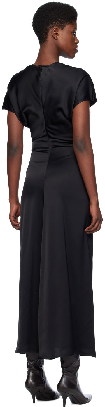 Klä TOTEME TOTEME Slouch Waist Maxi Dress Svart | 241-WRD1103-FB0020, 2