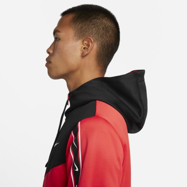 Sweatshirt Nike Sportswear Repeat Full-Zip Hoodie Röd | DX2025-696, 1