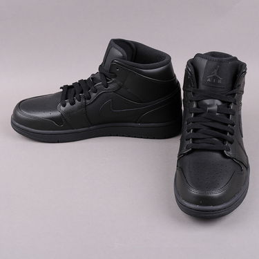 Sneakers och skor Jordan Air Jordan 1 Mid 2013 ''Triple Black'' Svart | 554724-010, 2