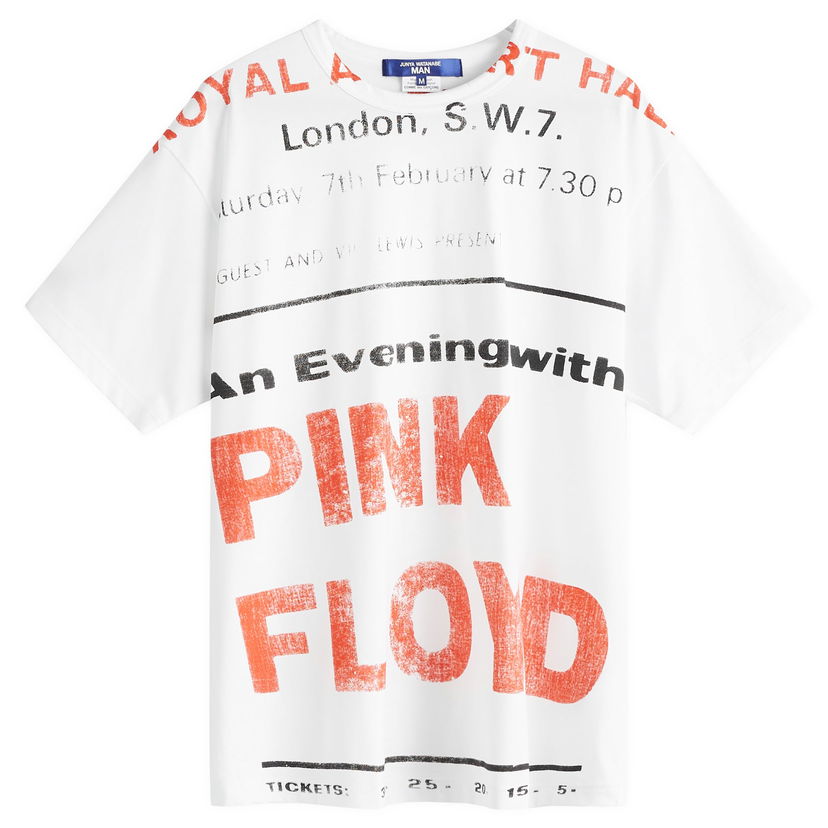 T-shirt Junya Watanabe Junya Watanabe MAN x Pink Floyd Graphic Print T-Shirt, Size M Vit | WN-T005-051-1