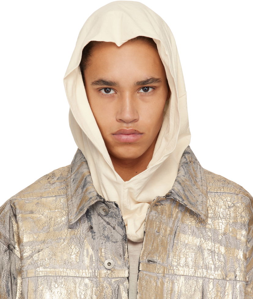 Jacka Rick Owens Rick Owens DRKSHDW Hollywood Grace Hoodie Metallisk | DU01E3474 BHNDB