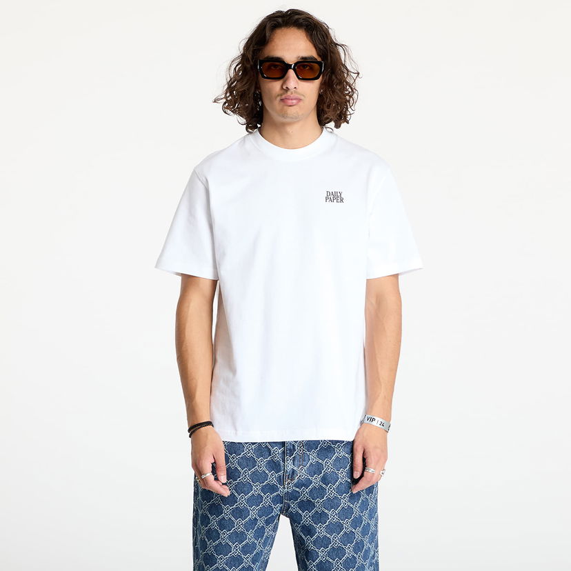 T-shirt DAILY PAPER Smoothie Ss T Shirt White Vit | 2421046