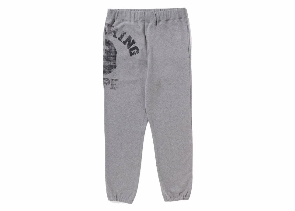 Träningsbyxor BAPE BAPE Big College Sweat Pants Gray Grå | 1J80-152-001, 0