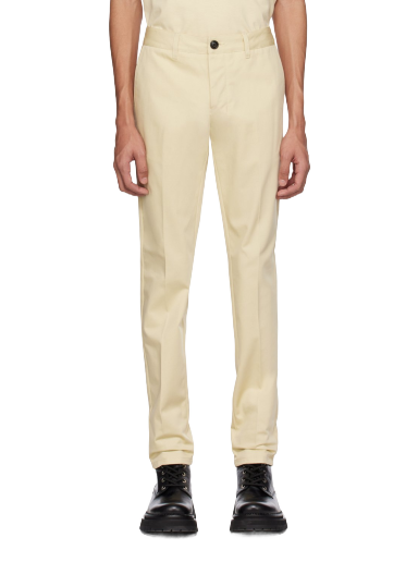 Byxor AMI Straight-Fit Trousers Beige | HTR619.CO0020