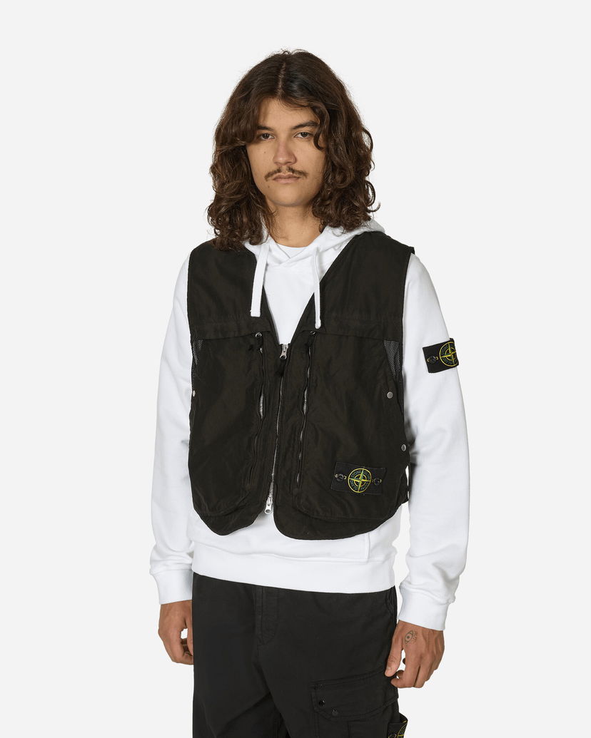 Väst Stone Island Light-TC Vest Black Svart | 8115G03M3 V0029