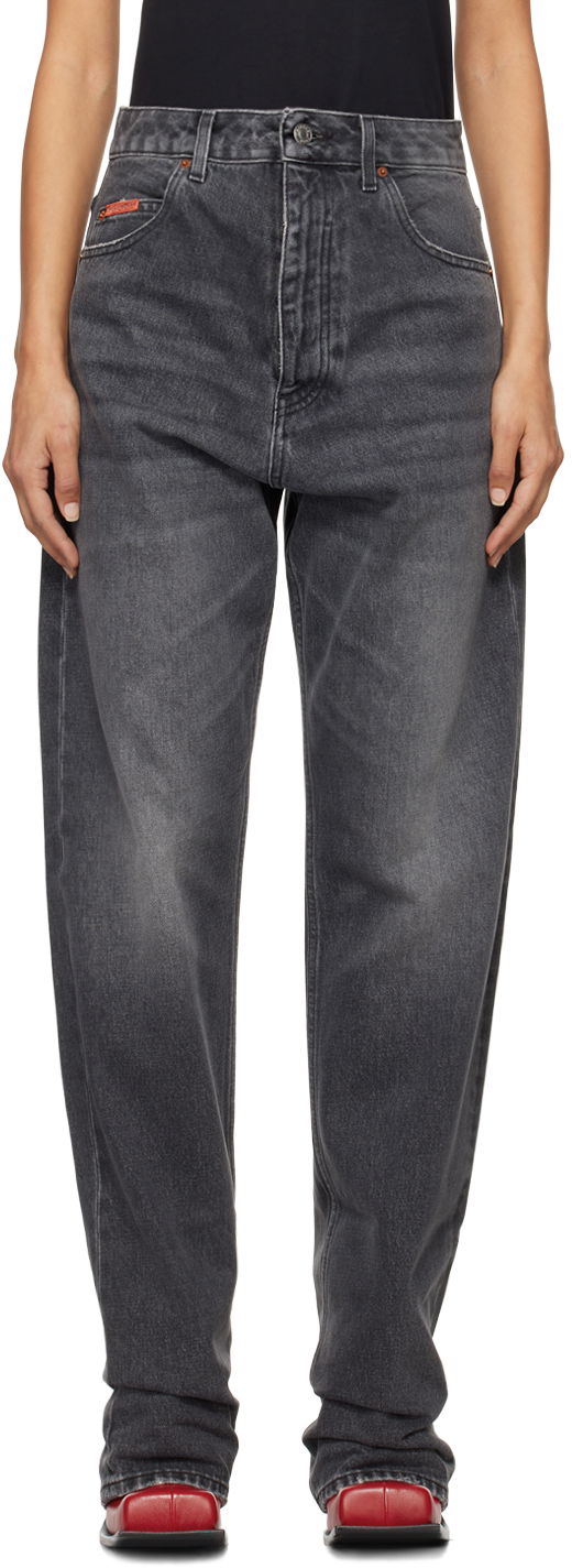 Jeans Martine Rose Open Fly Jeans Svart | 245WD03002