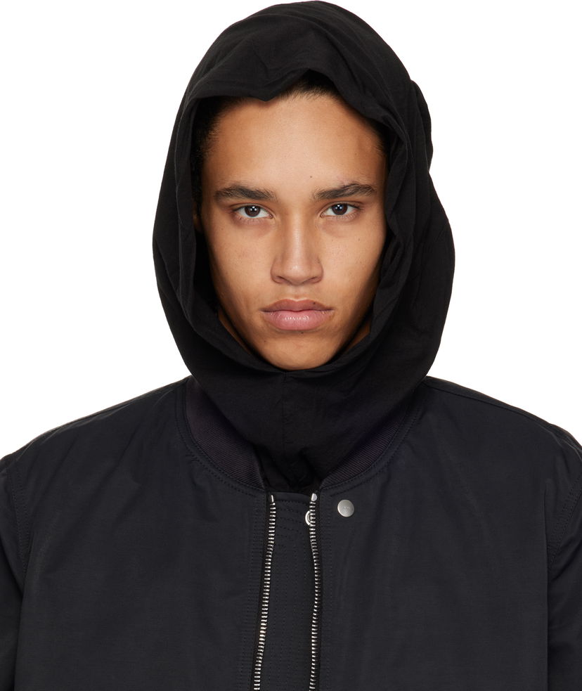 Bomberjacka Rick Owens Rick Owens DRKSHDW Hollywood Grace Hoodie Svart | DU01E3474 BHDB
