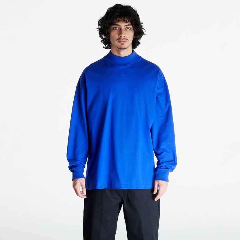 Sweatshirt adidas Performance adidas Basketball Long Sleeve Tee UNISEX Mörkblå | IX1969