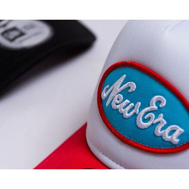 Keps New Era 9FORTY A-Frame Trucker Oval Red / White One Size Röd | 60435036, 4