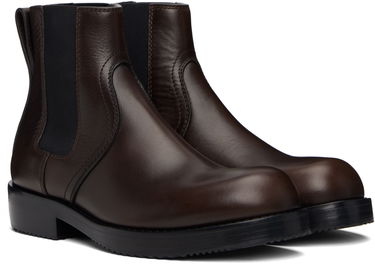 Sneakers och skor Dries Van Noten Dries Van Noten Leather Chelsea Boots Brun | 252-021703-105, 3