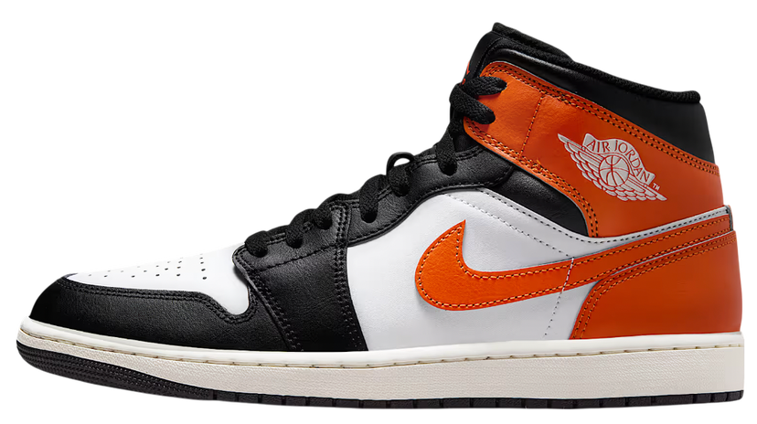 Sneakers och skor Jordan Jordan 1 Mid Black Toe Orange | DQ8426-801