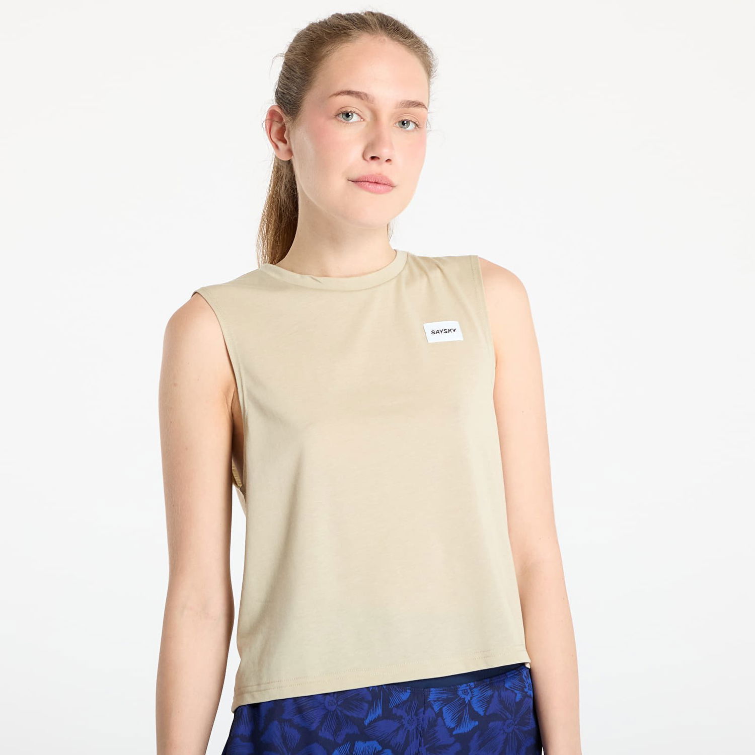 Linne Saysky SAYSKY Women's Clean Motion Tank Top Beige | XWRSI51C801, 1