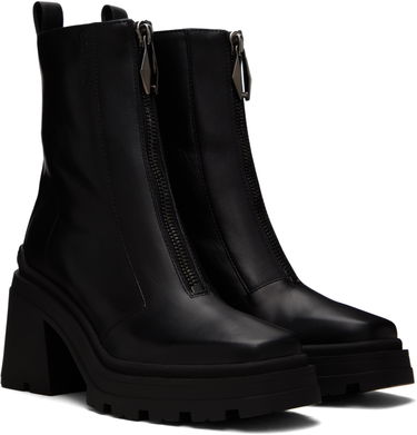 Skovård Jimmy Choo Jimmy Choo Eugenie 80 Leather Boots Svart | EUGENIE 80 SQM, 3