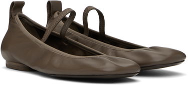 Sneakers och skor LEMAIRE Square Toe Ballerina Flats Grön | FO0138 LL0115, 3