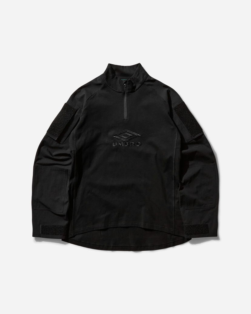 Sweatshirt Umbro Tactical Half Zip Sweatshirt Svart | UBMW0254JY68 BLK0001
