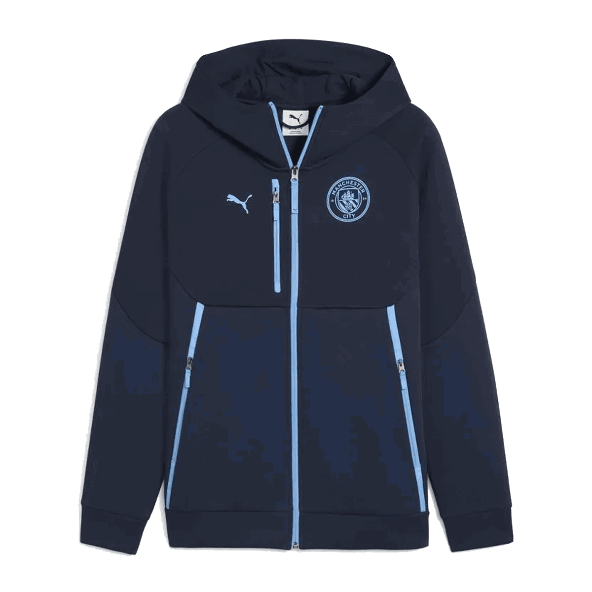 Sweatshirt Puma MCFC PUMATECH Full-Zip Hoodie Mörkblå | 782656-06, 0
