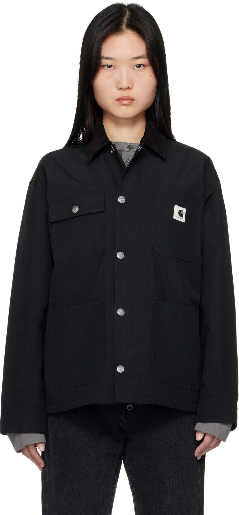 Jacka Carhartt WIP Clapton Jacket Svart | I034425 00EXX
