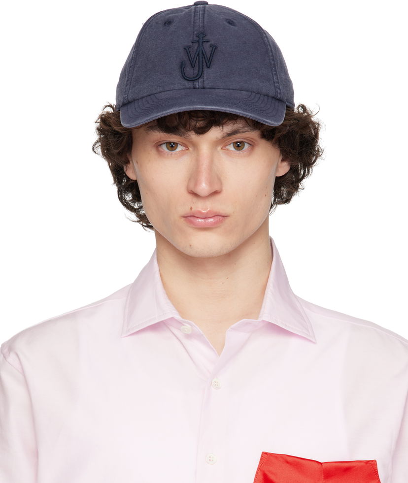 Keps JW Anderson JW Anderson Anchor Logo Baseball Cap Mörkblå | AC0398-FA0453
