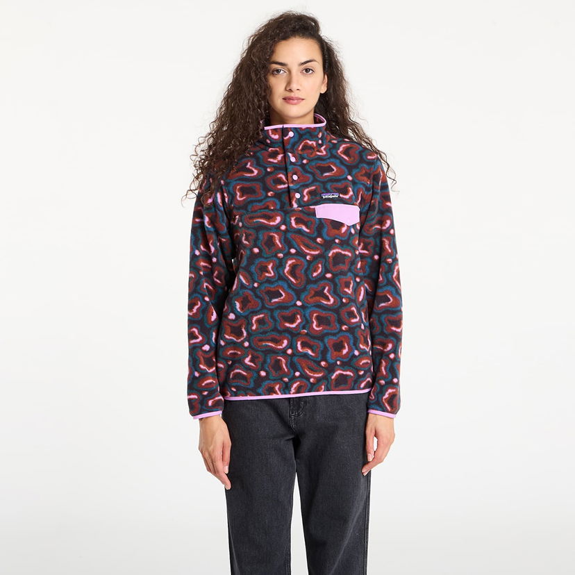 Sweater Patagonia Lightweight Synchilla Snap-T Pullover Fleece Flerfärgad | 25455 STVA
