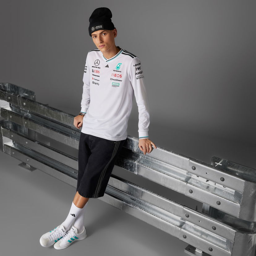 Jersey adidas Performance Mercedes-AMG Petronas Formula One Team Authentic Long Sleeve T-Shirt Vit | JX5797
