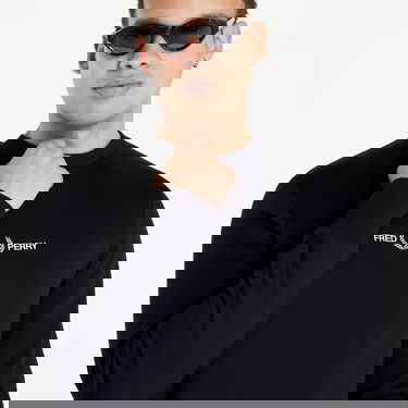 Sweatshirt Fred Perry Embroidered Sweatshirt Svart | M4727 102, 2