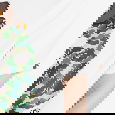 T-shirt BAPE A Bathing Ape ABC Camo Big Ape Head Graphic Tee Vit | 002TEL301002M-WGN, 5