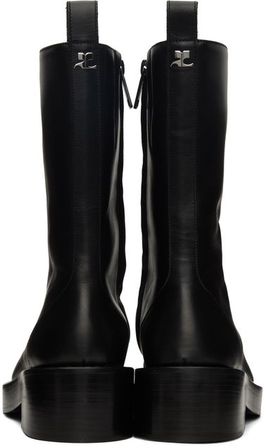 Sneakers och skor Courrèges Leather Platform Boots Svart | 323SAB012CV0021, 1