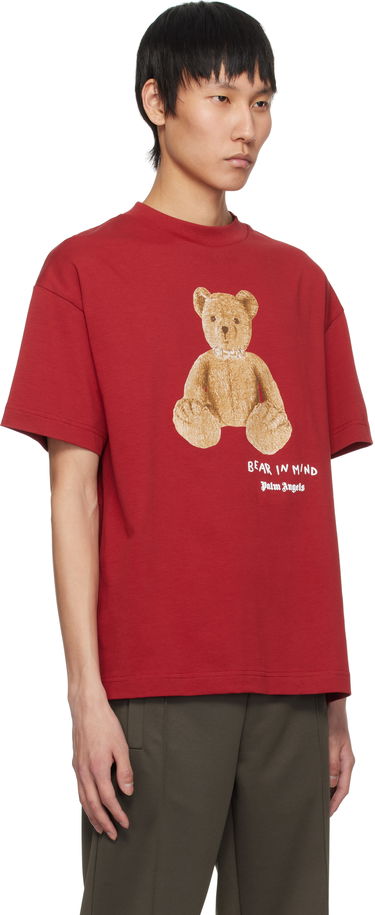 T-shirt Palm Angels Palm Angels 'Bear in Mind' T-Shirt Röd | PMAA001S25JER0052560, 1