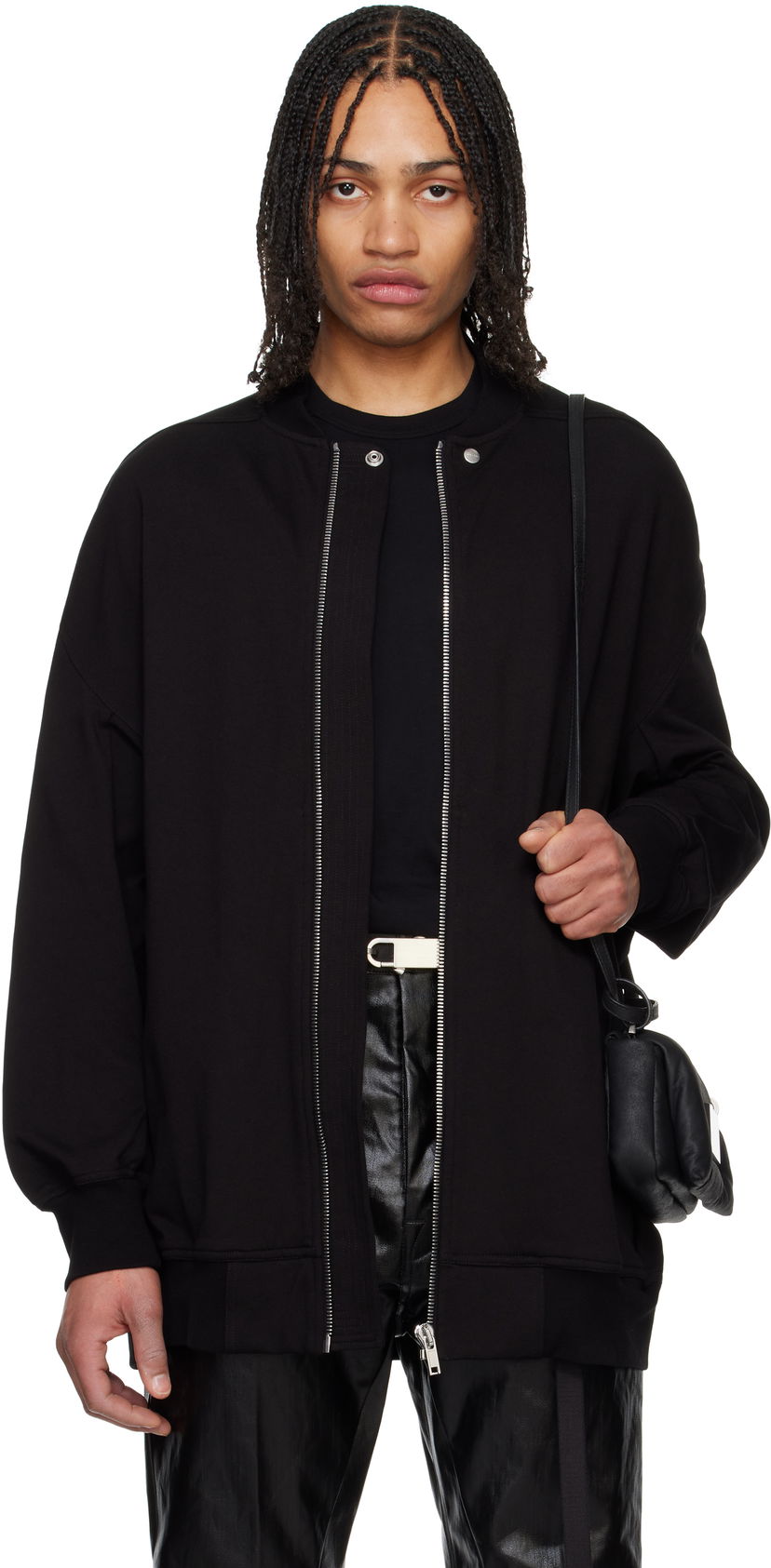 Bomberjacka Rick Owens Rick Owens Hollywood Jumbo Flight Bomber Jacket Svart | RU01E5245 BA