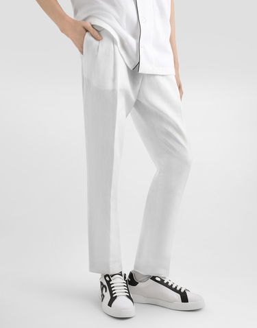 Byxor Dolce & Gabbana Dolce & Gabbana Linen Trousers 58 Vit | GV4EEZFU4JBW0111, 3