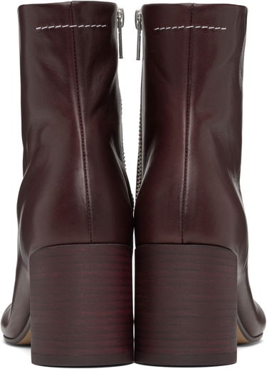 Sneakers och skor Maison Margiela MM6 Maison Margiela Anatomic Stitch Ankle Boots Bourgogne | S59WU0260 P5000, 1