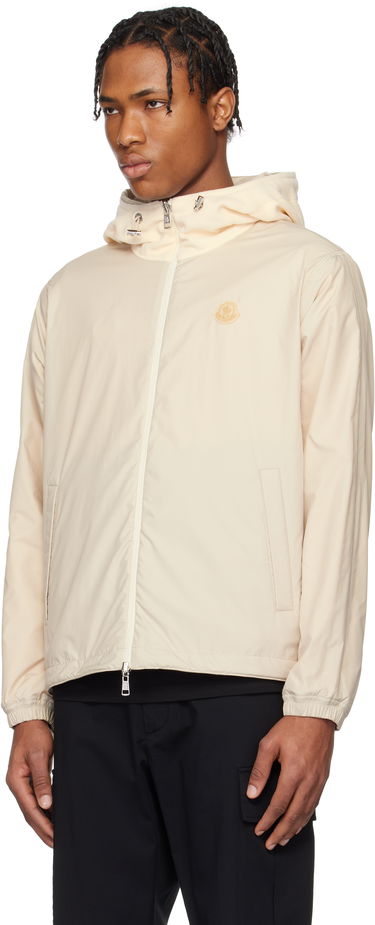 Sweatshirt Moncler Moncler Fleece Zip-Up Reversible Hoodie Beige | K10918G0002180093, 3