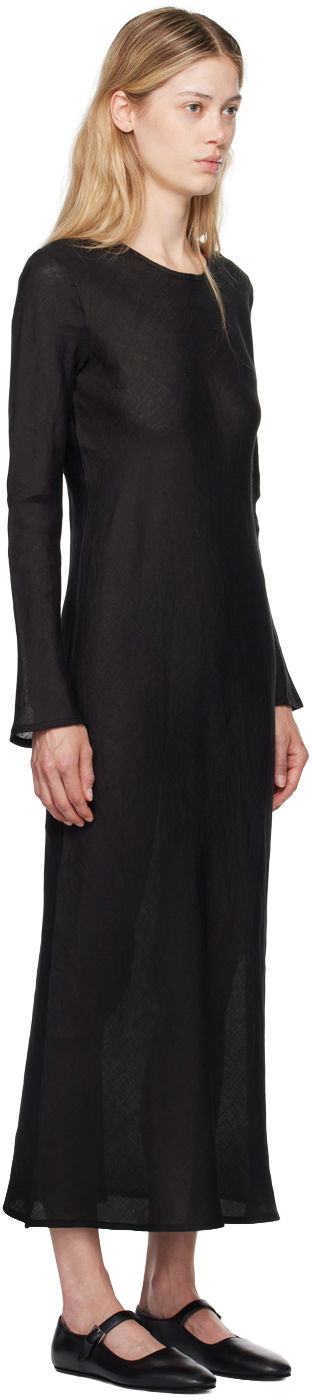 Klä Baserange Baserange Dydine Long Sleeve Maxi Dress Svart | DRDYL-LI-EXAU24, 1