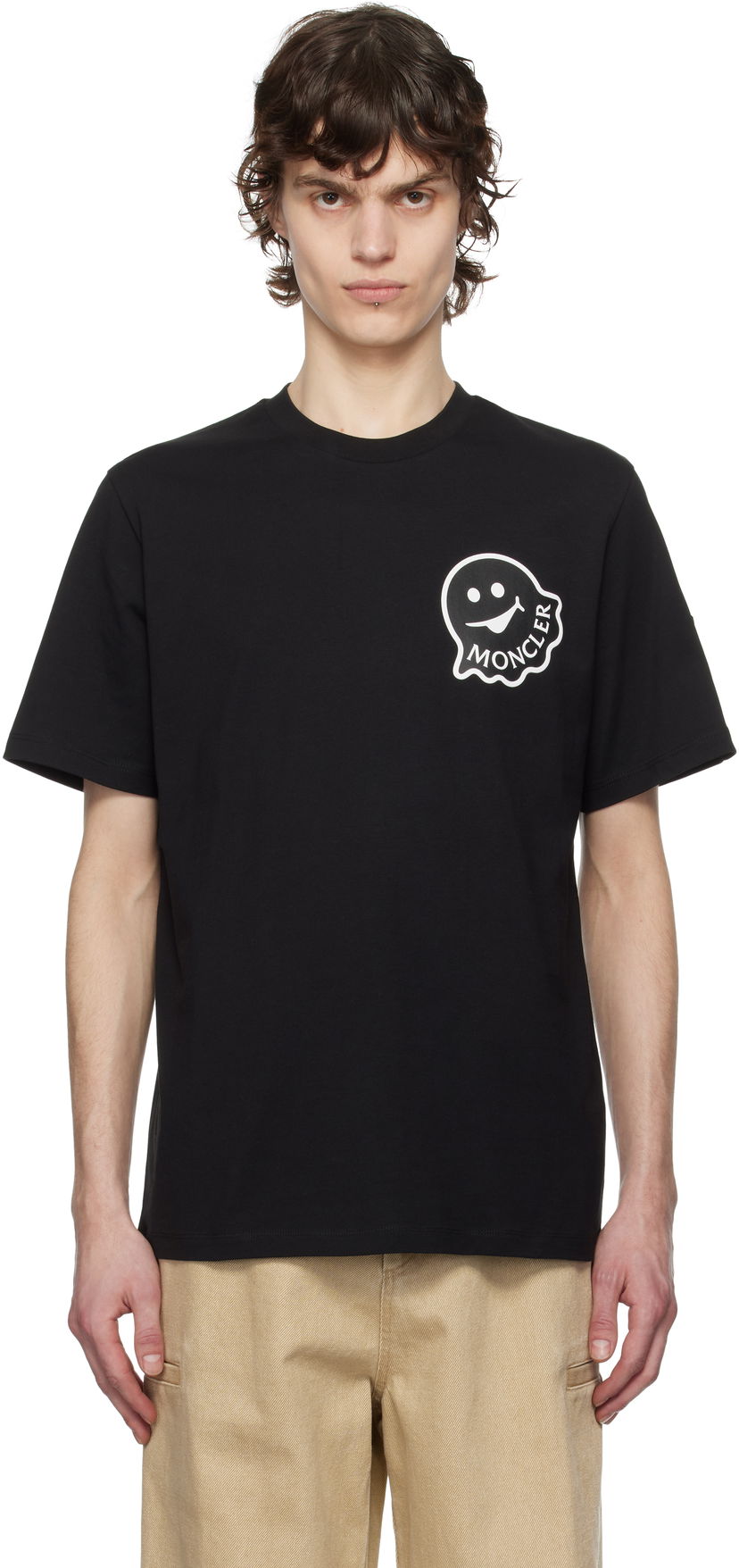 T-shirt Moncler Moncler Creativo Graphic T-Shirt Svart | K10918C0001889AJS