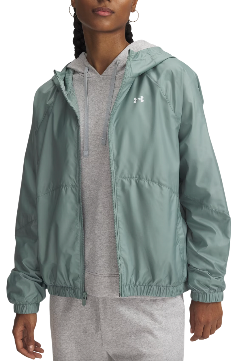 Vindjacka Under Armour UA Rival Sport Windbreak Hooded Jacket Grön | 1382698-348